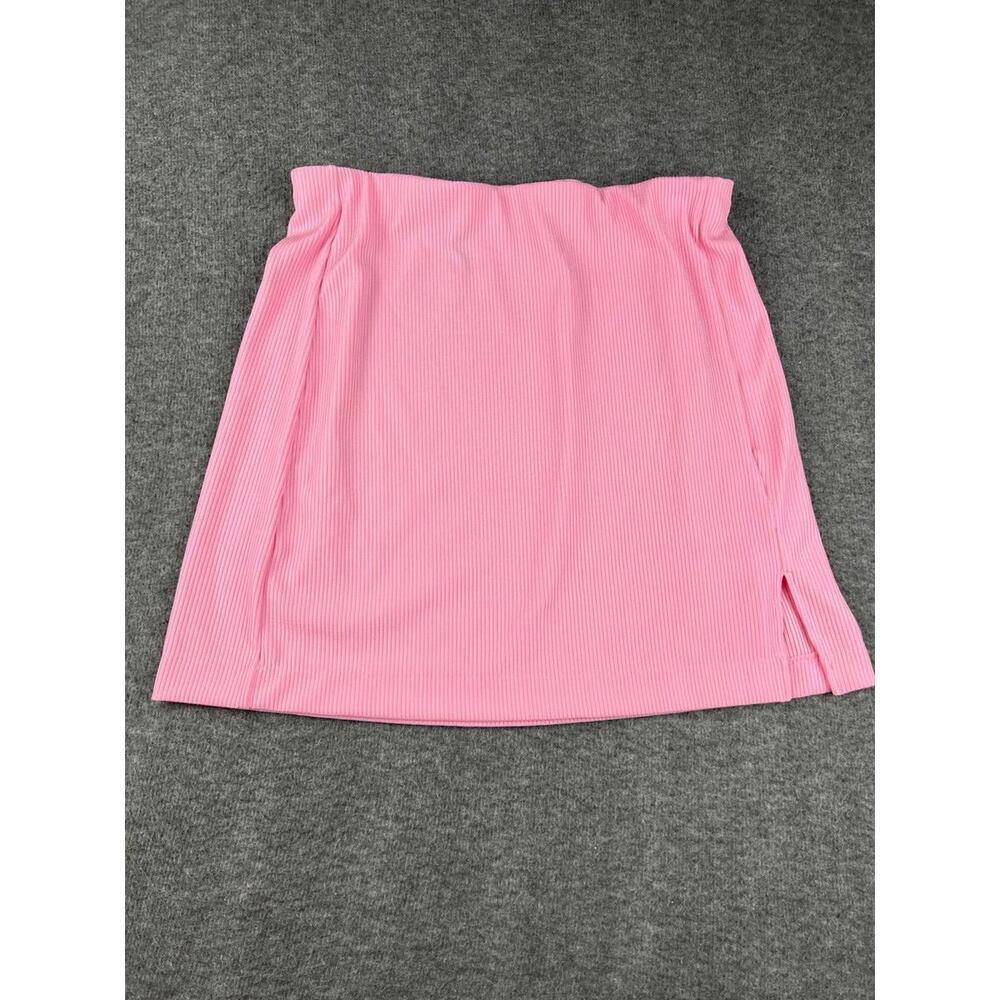 H&M Divided Women's Pink Ribbed Skirt Size Medium